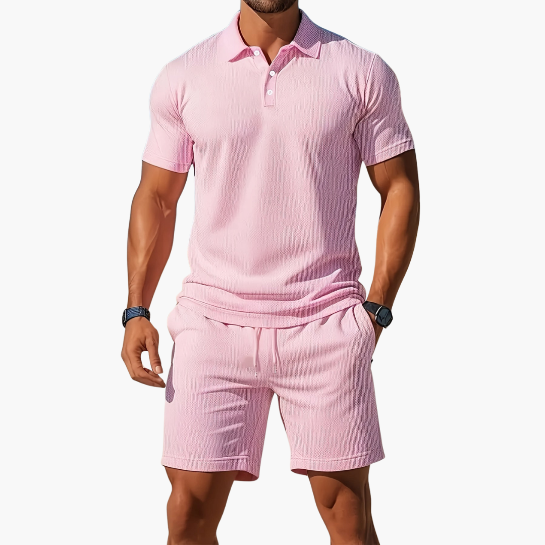 Timothy | Men’s Polo and Shorts Summer Set
