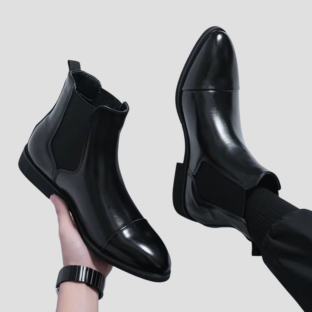 Ashbourne | Men’s Black Leather Chelsea Boots