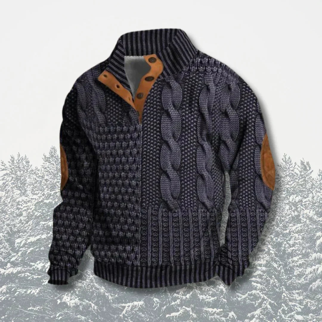 Sawyer | Men’s Patchwork Sweater Jacket