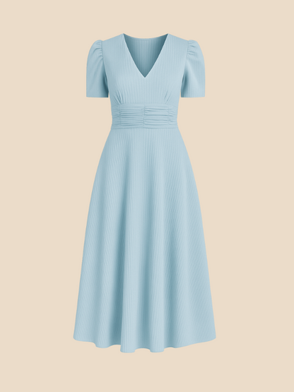 Kamira | V-Neck Midi Dress
