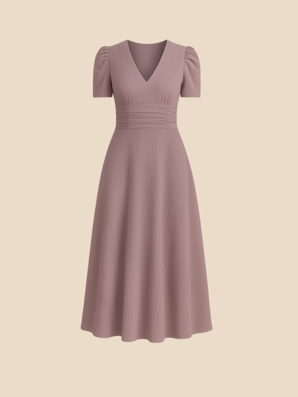 Kamira | V-Neck Midi Dress