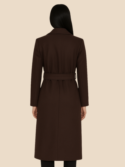 Sophia | Women’s Double-Breasted Long Coat