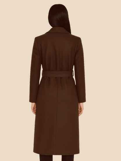 Sophia | Women’s Double-Breasted Long Coat