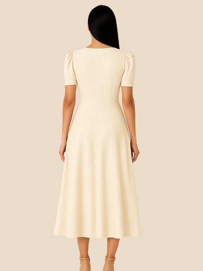 Kamira | V-Neck Midi Dress
