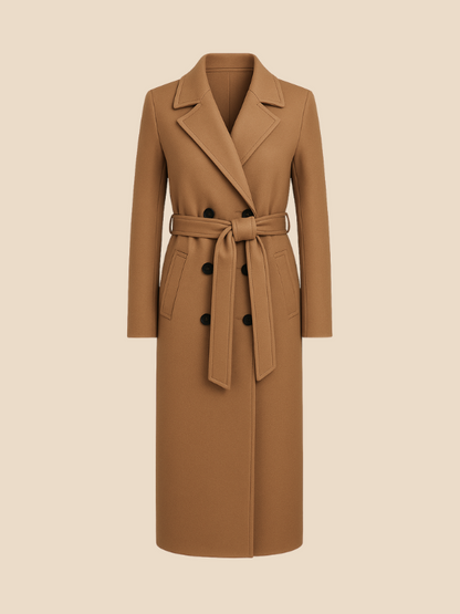 Sophia | Women’s Double-Breasted Long Coat