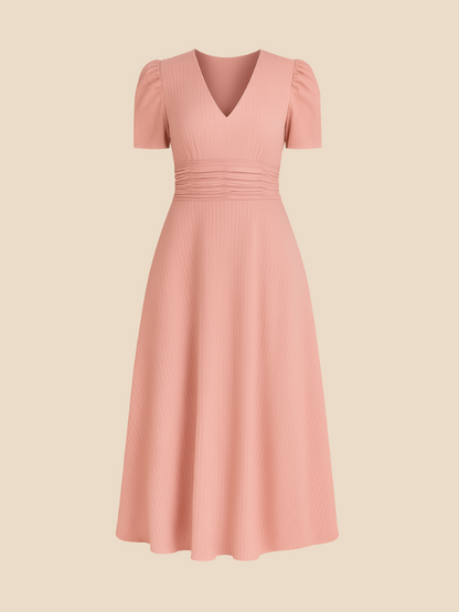 Kamira | V-Neck Midi Dress