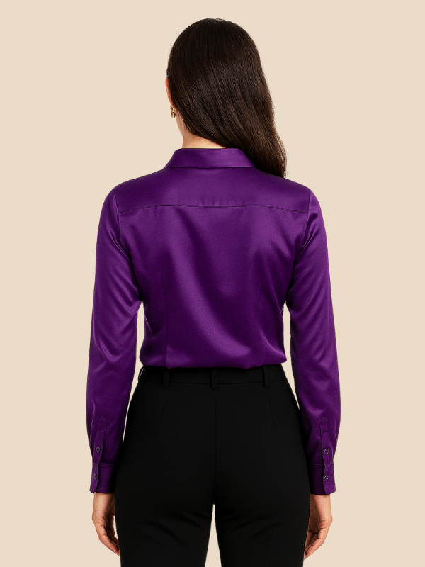 Serena | Women’s Silky Button-Up Blouse