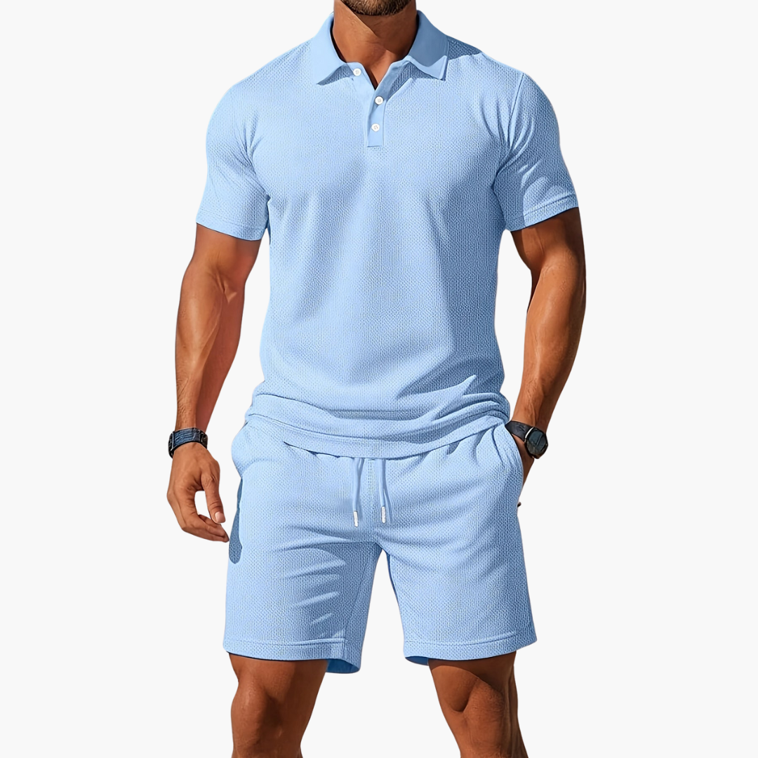 Timothy | Men’s Polo and Shorts Summer Set