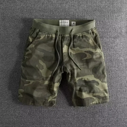 Oxlen | Men’s Camouflage Cotton-Blend Stretch Shorts