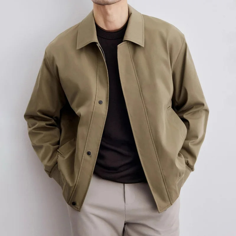 Zephran | Unisex Lightweight Pointed-Collar Jacket