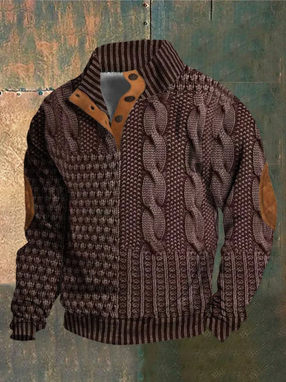 Sawyer | Men’s Patchwork Sweater Jacket