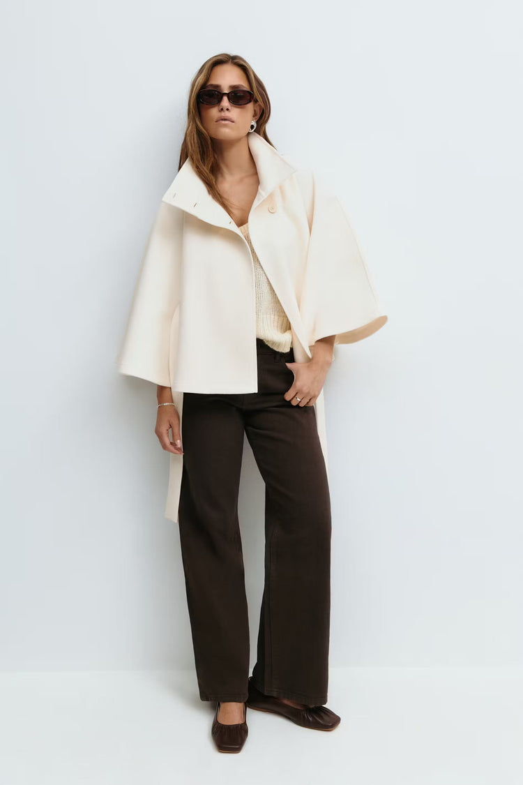 Aurora Wrap | Women’s Belted High-Neck Coat