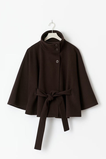 Aurora Wrap | Women’s Belted High-Neck Coat