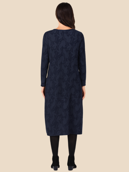 Danielle | Women’s Winter Print Dress with Pockets