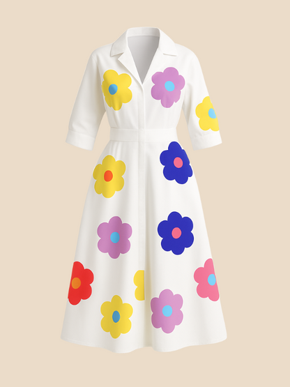 Karina | Women’s Collared Shirt Dress