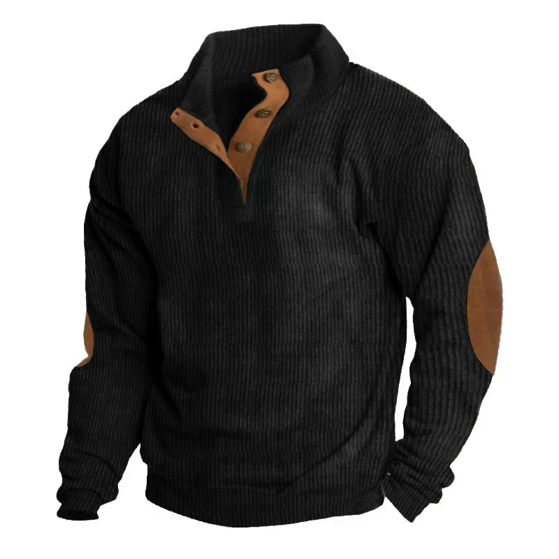 Pryce | Men’s Wool-Blend Button-Up Sweater