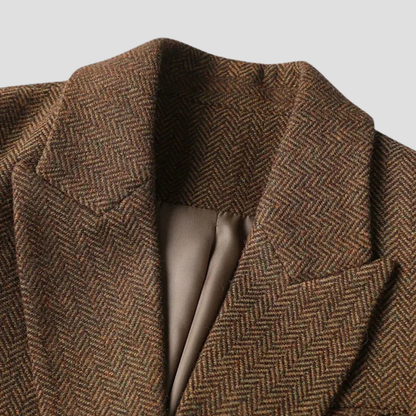 Marivane | Women’s Herringbone Tweed Coat