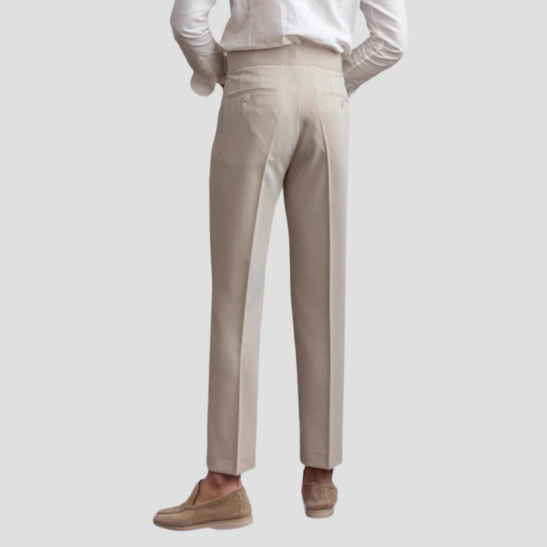 Darselle | Men’s Tailored Pleated Dress Trousers