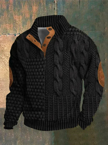 Sawyer | Men’s Patchwork Sweater Jacket