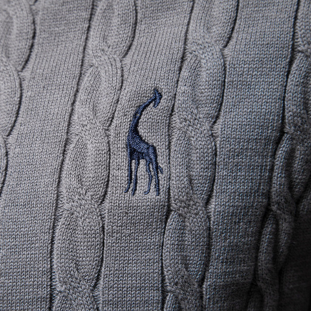 Dunverre | Men’s Cotton Cable Knit Jumper