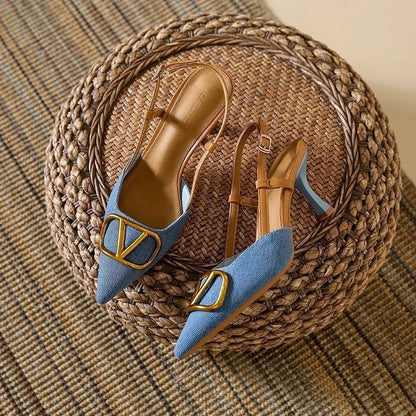 Wynsera | Women’s Pointed Slingback Heels