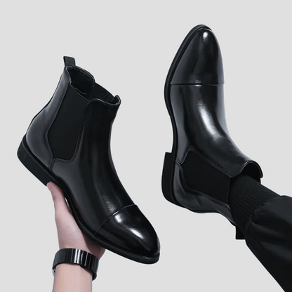 Ashbourne | Men’s Black Leather Chelsea Boots
