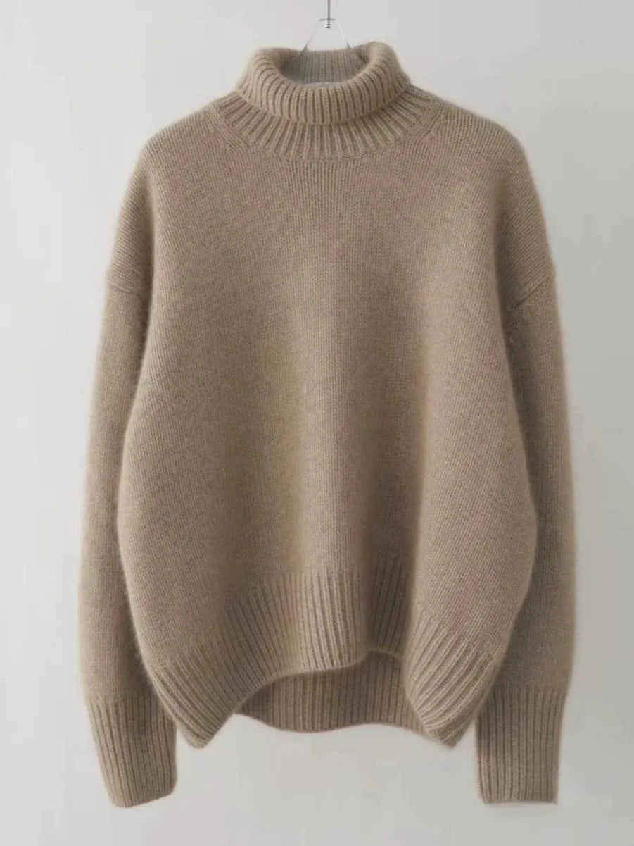 Calyssia | Women’s Oversized Cashmere Turtleneck Sweater