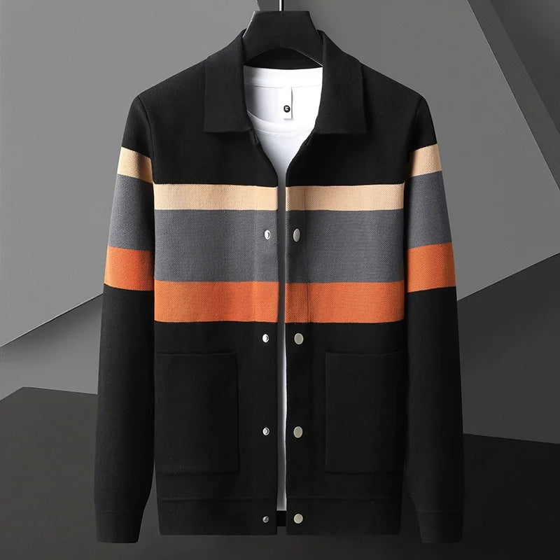 Oswynn | Knit Wool Button-Up Jacket