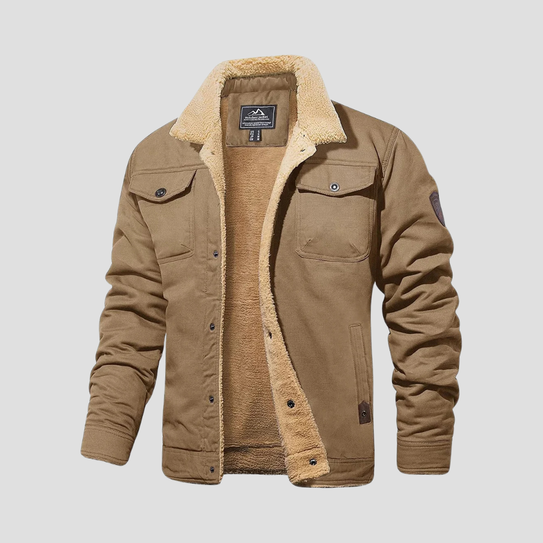 Corvainne | Men’s Sherpa-Lined Bomber Jacket