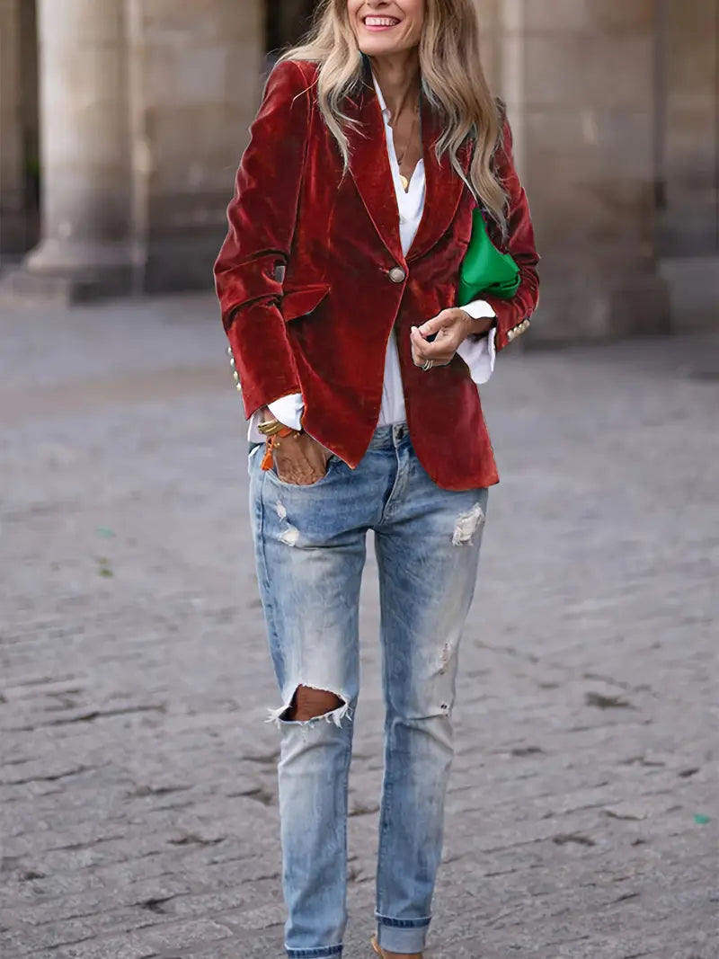 Mariana | Women’s Velvet Blazer