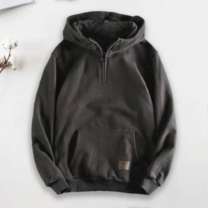 Pavric | Men’s Cotton Quarter-Zip Hoodie