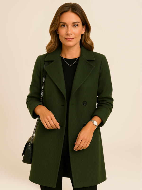 Clara | Women’s Long Double-Breasted Coat