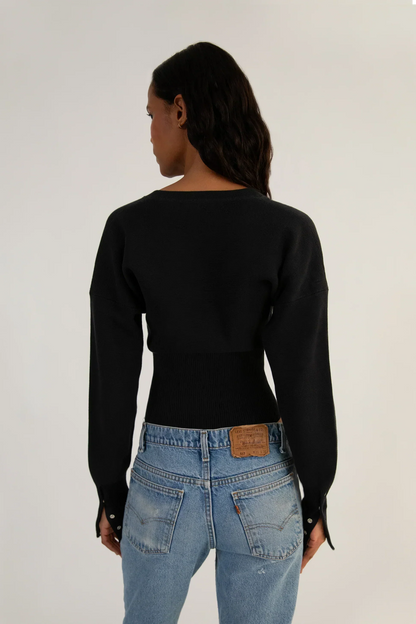 Mara | Women’s Cropped Button-Up Cardigan