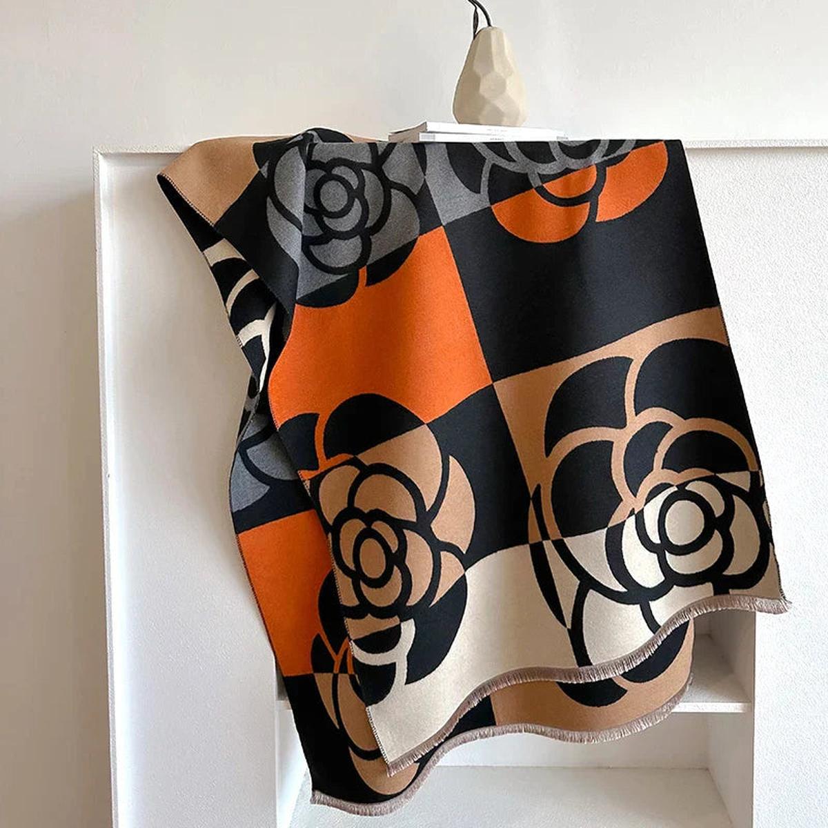 Elara | Reversible Cashmere Printed Scarf