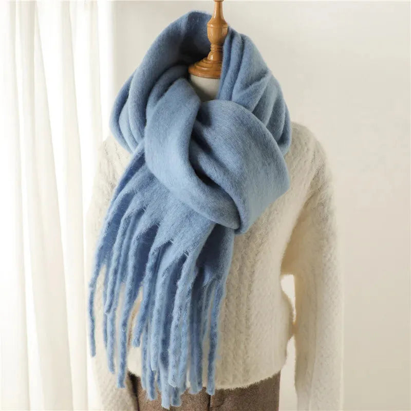 Claudine | Luxe Fringed Wrap Scarf