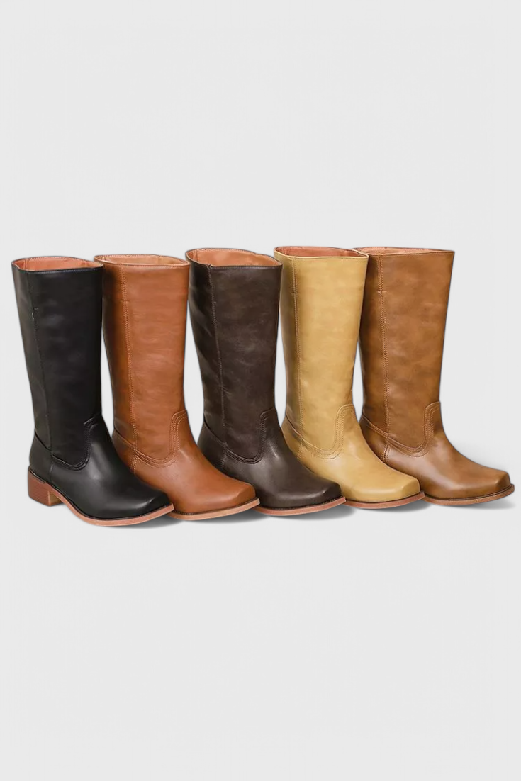Saylor | Women’s Knee High Stacked Heel Boots