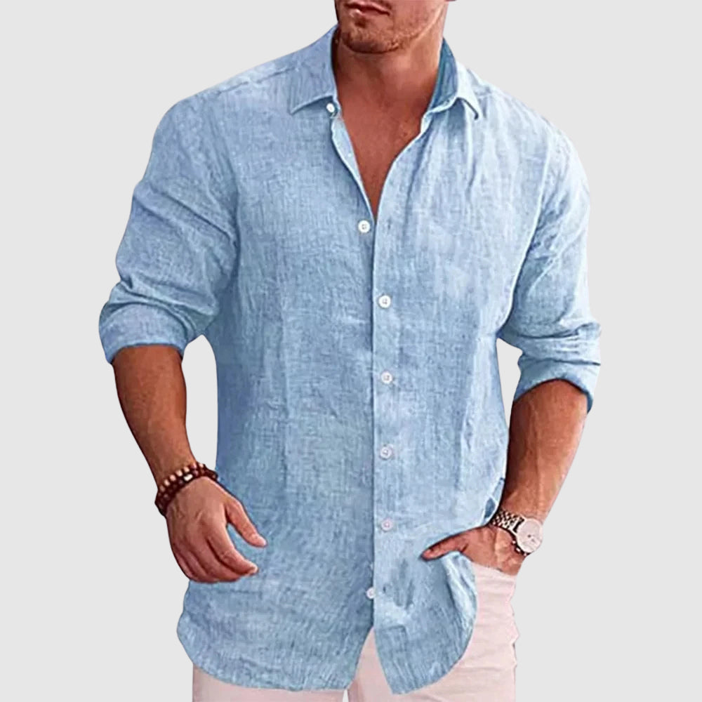 Everett | Men’s Rustic Linen Shirt