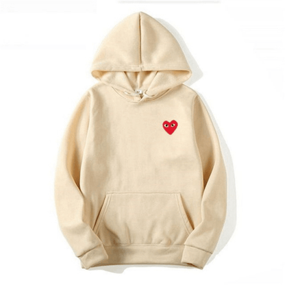 Amora | Unisex Cotton Heart-Logo Hoodie