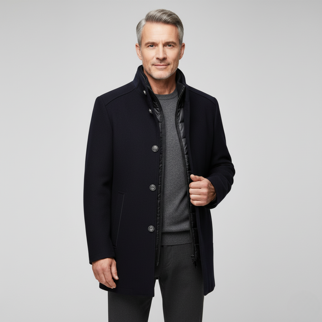Asher | Men’s Long Sleeve Winter Overcoat