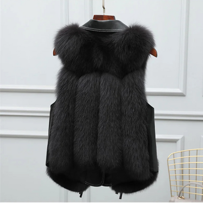 Celvra | Women’s Luxurious Faux Fur Vest