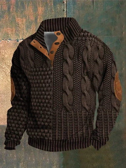 Sawyer | Men’s Patchwork Sweater Jacket