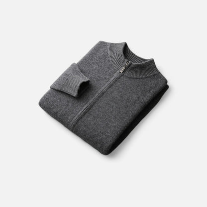 Ravender | Men’s Zipped Merino-Knit Sweater