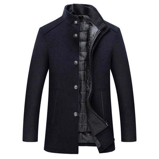 Asher | Men’s Long Sleeve Winter Overcoat