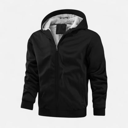 Raverton | Men’s Winter Jacket – Fleece-Lined Hooded Elegance